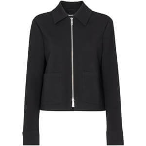 Whistles Black Marla Ponte Zip Through Jacket